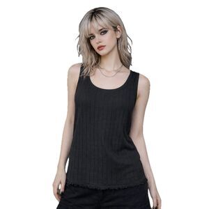 Chico's Black Knit Sleeveless Top